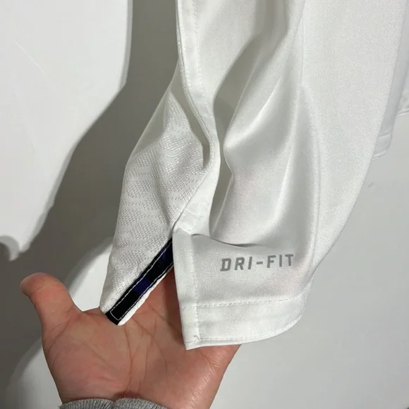 Nike White Baltimore Ravens Dri-Fit Polo Size L - Picture 3 of 10